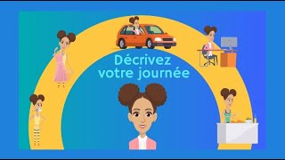 Une journée quotidienne  a Daily Routine  level 3 frenchreadings [upl. by Anoirb]