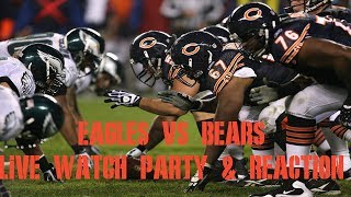 EAGLES VS BEARS LIVE PLAY BY PLAY amp REACTION [upl. by Chelsie]