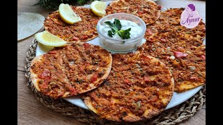 Lahmacun ohne einen Teig zu vorbereiten I Super einfaches leckeres Lahmacun Rezept mit Lavash [upl. by Lawrence]