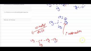 Neopentyl alcohol on treatment with HCl and anhydrous ZnCl2 gives  12  ORGANIC COMPOUNDS W [upl. by Nylannej]