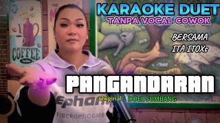 PANGANDARAN  DOEL SUMBANG  KARAOKE DUET TANPA VOCAL COWOK  BERSAMA ITA ITOXS [upl. by Dogs]