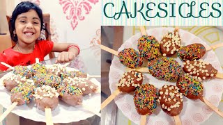 CAKESICLES RECIPE  No beater no Cakesicle mould  Cake  fun  tasty  Easy cake making with egg [upl. by Hamid]