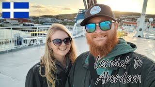 17 HOUR stormy sailing on the NorthLink Lerwick to Aberdeen Shetland ferry [upl. by Ryun]