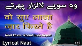 wo soye lala zar phirte hain Qari ibrahimnew Kalam naat nabiﷺ bayan [upl. by Eltrym616]