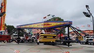 Whitelegg amp Farrell Sizzler Twist  Funfair Christchurch Quay August 2024 funfair fairground [upl. by Eecak473]