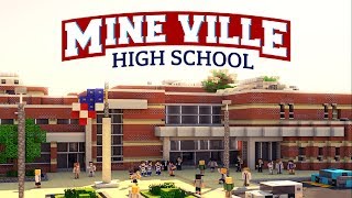 Minecraft Mineville High School  Gameplay Walkthough Part 1  New World Adventure Mini Games [upl. by Heisel]