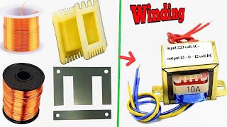 How to winding transformer  ট্রান্সফরমার কিভাবে তৈরি করে [upl. by Asyen]