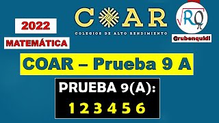 COAR 👍 COMO RESOLVER PROBLEMAS DE COAR 2022 ✔ EXAMEN 9 A [upl. by Ubana396]