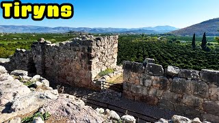 Exploring the Mycenaean Citadel of Tiryns History and Walking Tour [upl. by Enneiviv]