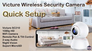 Victure Wireless Security Camera Quick Setup [upl. by Nolie]