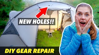 HOW TO APPLY Tenacious Tape  MUST HAVE for Outdoor Gear Repairs [upl. by Leziar823]