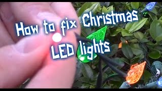 EASY WAYS HOW TO FIX LED CHRISTMAS LIGHTS [upl. by Habeh]