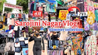 Sarojini Nagar Market Delhi  Latest Summer Collection  Cargo Pants Korean tops starting Rs10 [upl. by Lurleen]