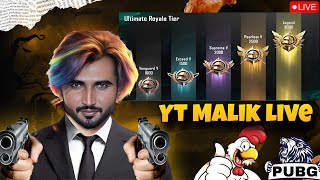 Ultimate Royal Rank Push With Yt Malik Live Pubg Mobile bgmi pubg customs [upl. by Oruam489]