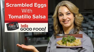 Scrambled Eggs with Tomatillo Salsa  Keto Breakfast Ideas [upl. by Sam938]