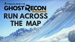 HOW BIG IS THE MAP in Ghost Recon Wildlands Run Across the Map [upl. by Aicilaf]