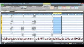 SAFTPT da Contabilidade  Importar XML para Excel [upl. by Danialah969]