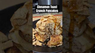 Trying the Cinnamon Toast Crunch pancake mix cinnamon pancakes breakfast brunch review recipe [upl. by Gunning]