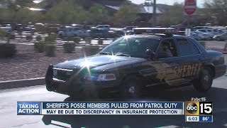 Maricopa County Sheriffs posse members pulled from patrol duty [upl. by Nerok935]