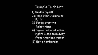 Trumps todo List original by Robert Segarra shorts short shortsvideo shortsfeed [upl. by Tengdin797]