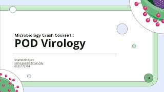 Microbiology Crash Course Pt2 Virology  Shahd Alheijani  POD 231 [upl. by Han]