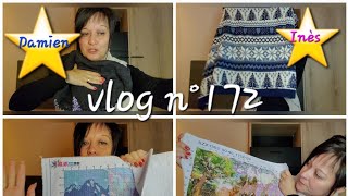 ✨️VLOG N°172✨️TRICOT🧶POINT DE CROIX🪡LECTURE📚MAIS TAS RIEN FAIT😛😛 [upl. by Latini]