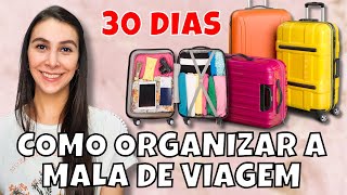 COMO ORGANIZAR MALA DE VIAGEM PARA 30 DIAS  Isabela Martin [upl. by Nauqahs333]