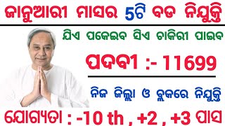 January Month Top Odisha Government Jobs 2024  Odisha Government Jobs 2024  Odisha Jobs [upl. by Aneekas]