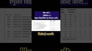 Rajasthan University ba 1st year semester 1 ka result jariregular studentsuniraj result [upl. by Bullion]