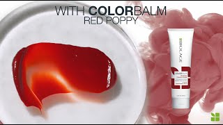 How To Use Biolage ColorBalm Red Poppy  Application [upl. by Ayimat]