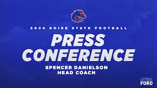 Boise State Football Press Conference Spencer Danielson  July 29 2024 [upl. by Naened166]