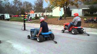 Lawnmower Drag Racing Sumner Mo Last Race [upl. by Sheaff134]