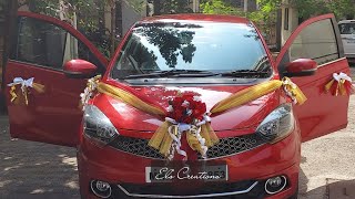 Car decoration for wedding  Wedding Car decoration ideas lehomemade bridal [upl. by Sset]