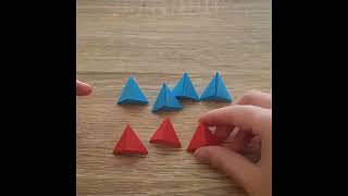 origami icosahedron  easy method with glue [upl. by Peony]