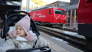 Züge rund um Andermatt und Depot Realp DFB [upl. by Dloreg]