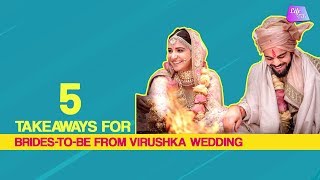 What Brides Can Learn From Anushka Sharma  Virushka Wedding Details [upl. by Ackley]