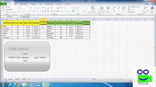 Excelde Yüzde Hesaplama Formülü [upl. by Eruot]