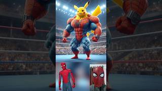 superheroes but muscular pikachu 😱🔥Marvel amp DCAll Characters marvel avengersshortsrobot [upl. by Damour]