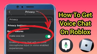 How To Get Voice Chat On Roblox 2024  Enable Voice Chat in Roblox [upl. by Niajneb]