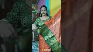 silk saree draping video [upl. by Assirahs]