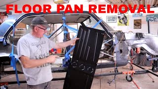 MERCEDES W108W109 FLOORPAN REPLACEMENT PART 1 [upl. by Shanna]