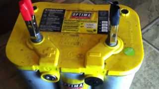 HOW TO REGENERATE AND RECHARGE A DEEPLY DISCHARGED OPTIMA GEL BATTERY PART1 [upl. by Kaplan256]