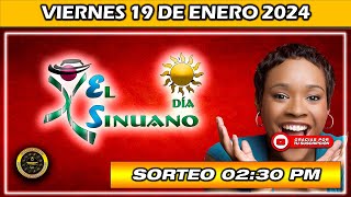 Resultado de EL SINUANO DIA del VIERNES 19 de enero 2024 chance sinuanodía [upl. by Korns]