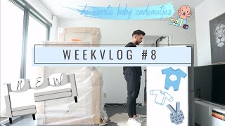 Nieuwe zetel 🛋 baby shoplog 🛍 amp de eerste baby gifts 🎁  Weekvlog 8 [upl. by Quill683]