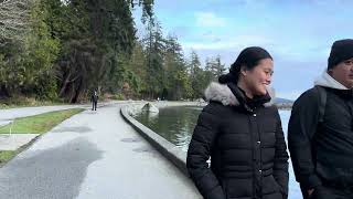 4k 60fps Stanley Park Vancouver top park in the world Perimeter walk 012024 [upl. by Cello]