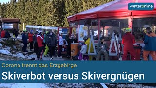 Corona trennt Erzgebirge  Skivergnügen vs Skiverbot [upl. by Aneleasor328]