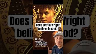 Does Letitia Wright believe in God ✝️ shorts viralshort god jesus christian religion gospel [upl. by Noir595]