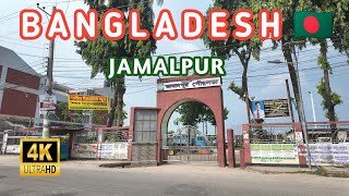 Bangladeshi 4K Walking Tour Mymensingh City 24 Jamalpur Municipality Medical road Walking Tour 24 [upl. by Leopoldine]