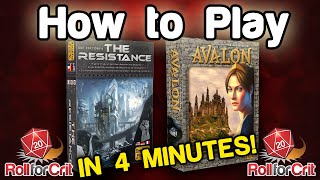 How to Play The Resistance  Avalon  Roll For Crit [upl. by Mcclees]