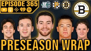 BOSTON BRUINS PRESEASON RECAP  THE LATEST ON SWAYMAN Black N Gold Hockey Podcast Episode 365 [upl. by Archie]